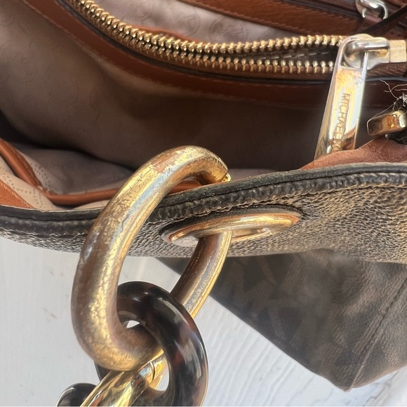 🔥🔥LOW START 🔥🔥Michael Kors Signature Cynthia Medium Satchel Shoulder Bag - Picture 12 of 13